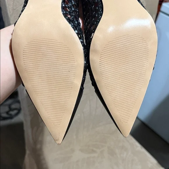 Ann Taylor Black Woven Heels - Picture 6 of 10